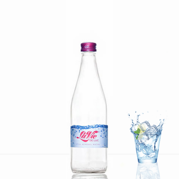 La Vie De Luc Glass Bottle - 24 x 440ml Still  Bottled Water Classic Range